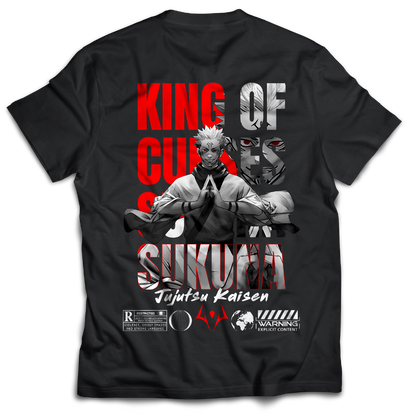 King Of Curses - Sukuna - Jujutsu Kaisen - JJK - Anime - Tee - Back