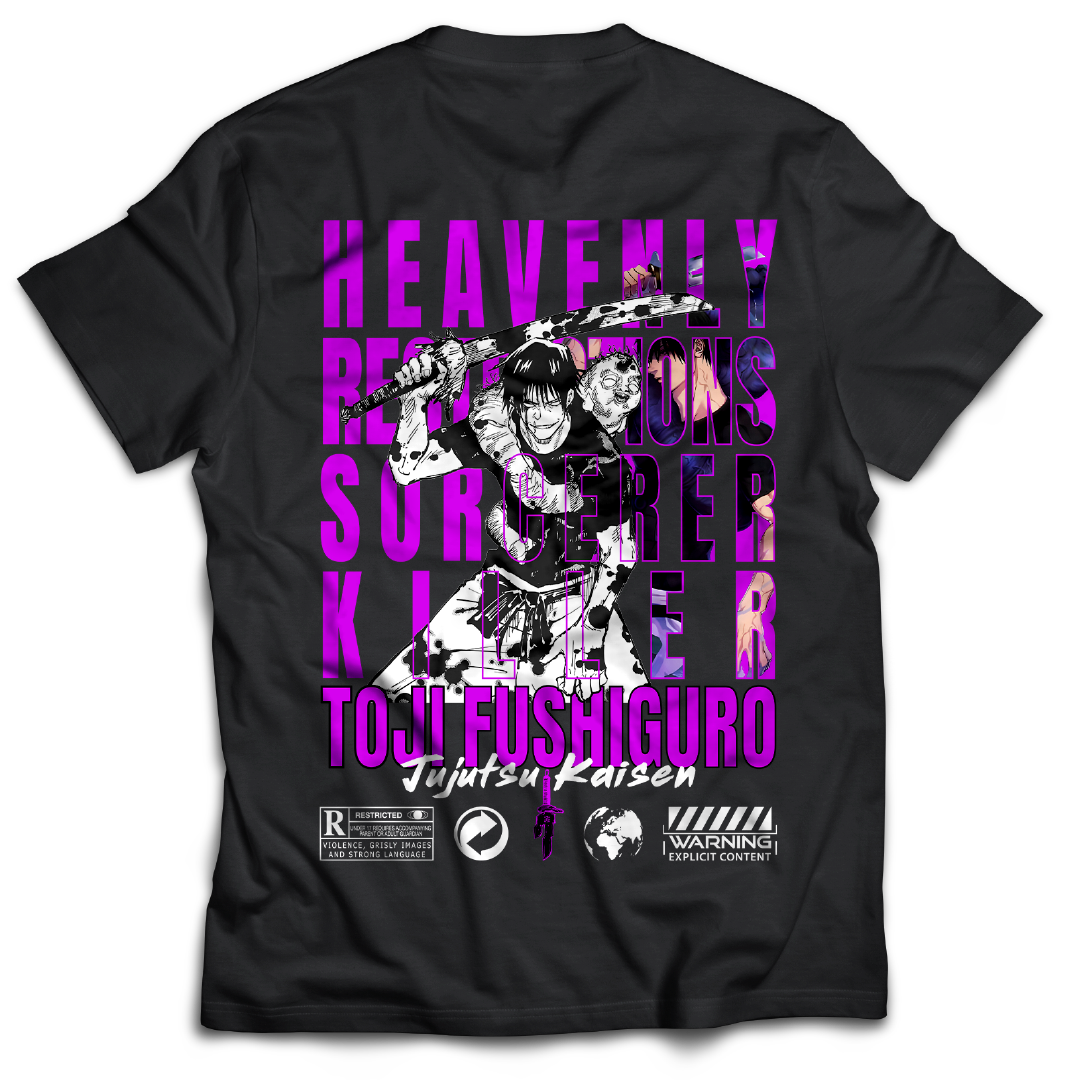 Sorcerer Killer - Toji Fushiguro - Jujutsu Kaisen - JJK - Anime - Tee - Back