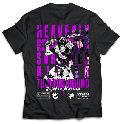 Sorcerer Killer - Toji Fushiguro - Jujutsu Kaisen - JJK - Anime - Tee - Back