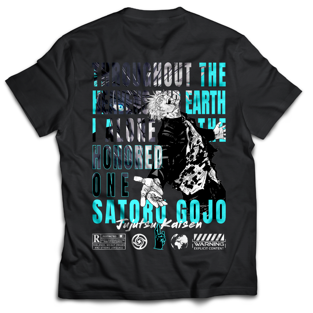 Limitless - Satoru Gojo - Jujutsu Kaisen - JJK - Anime - Tee - Back