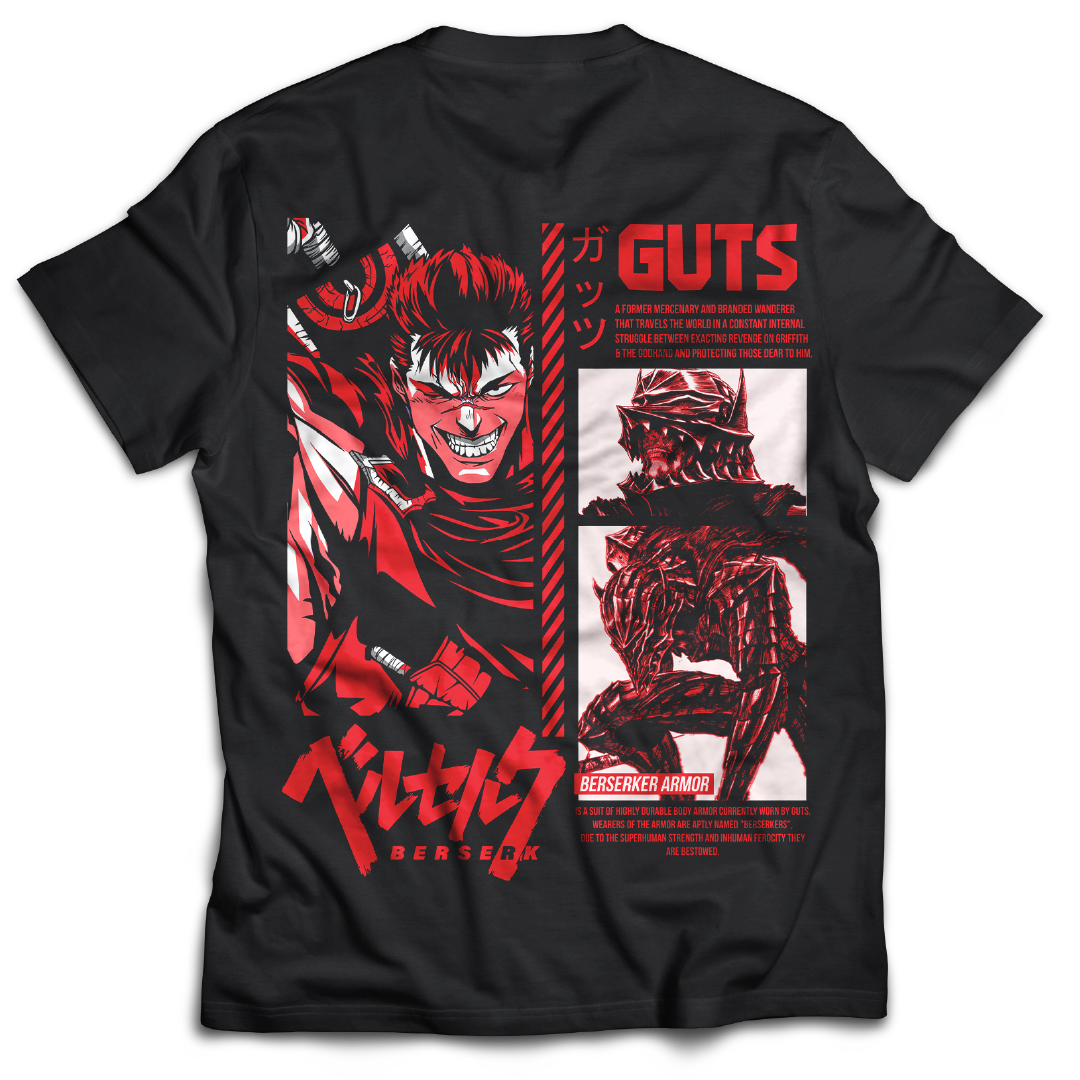 Guts X Berserker Armor - Berserk - Anime - T-shirt - Back