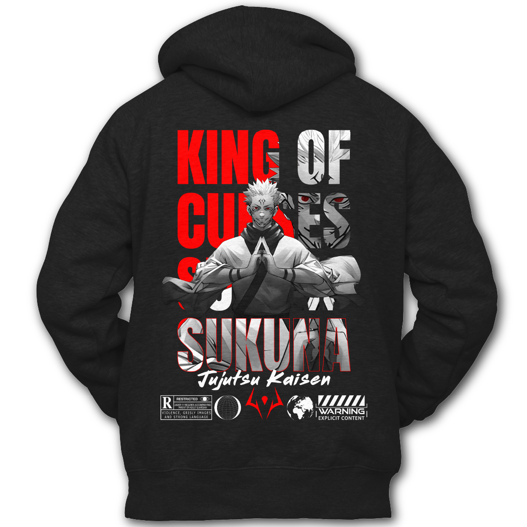 King Of Curses - Sukuna - Jujutsu Kaisen - JJK - Anime - Hoodie - Back