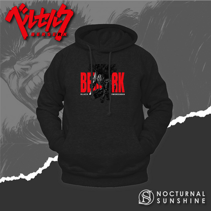 Black Swordsman  Red  Berserk  Anime  Hoodie