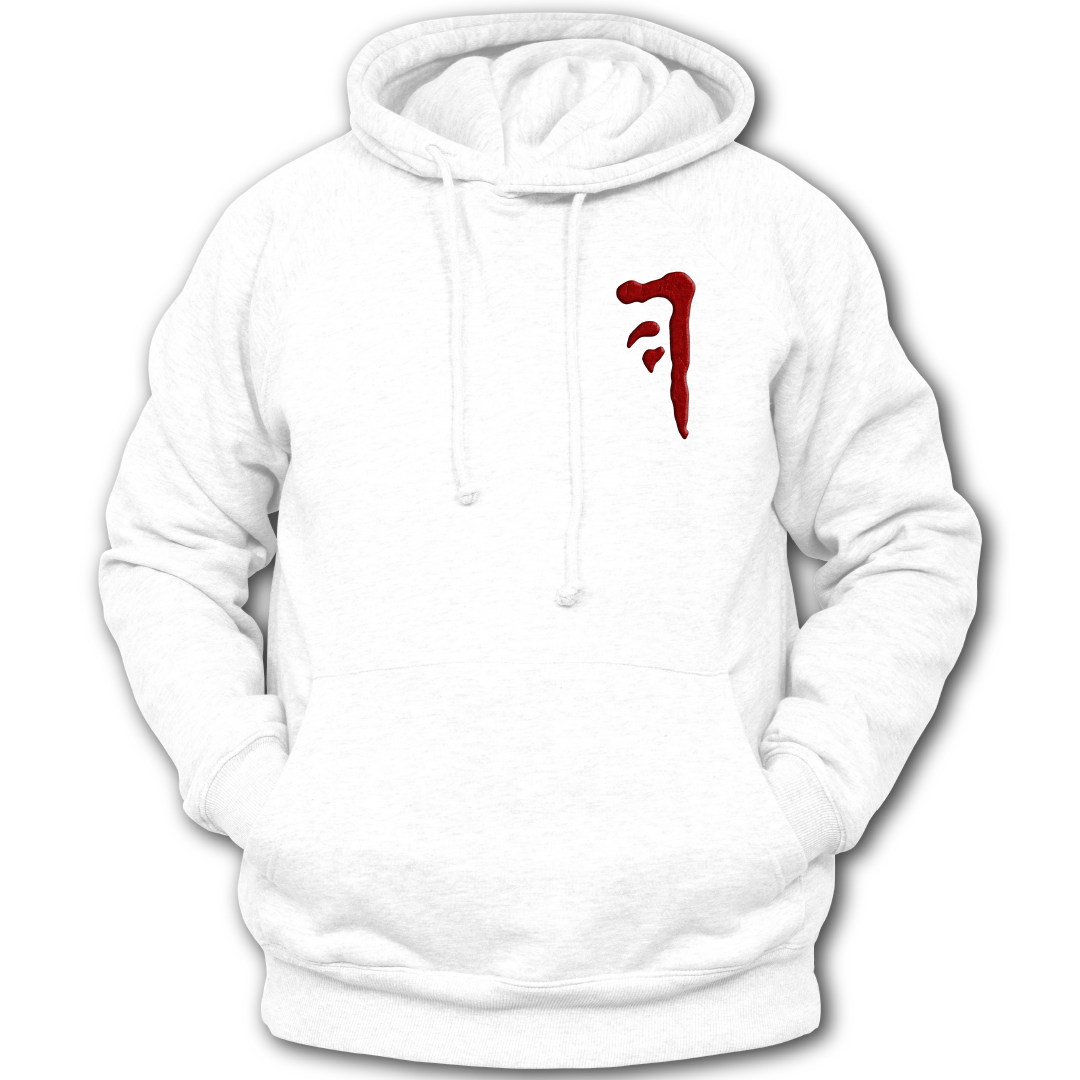 Supernatural inspired white hoodie with graphic design