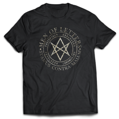 Supernatural inspired black t-shirt with graphic design