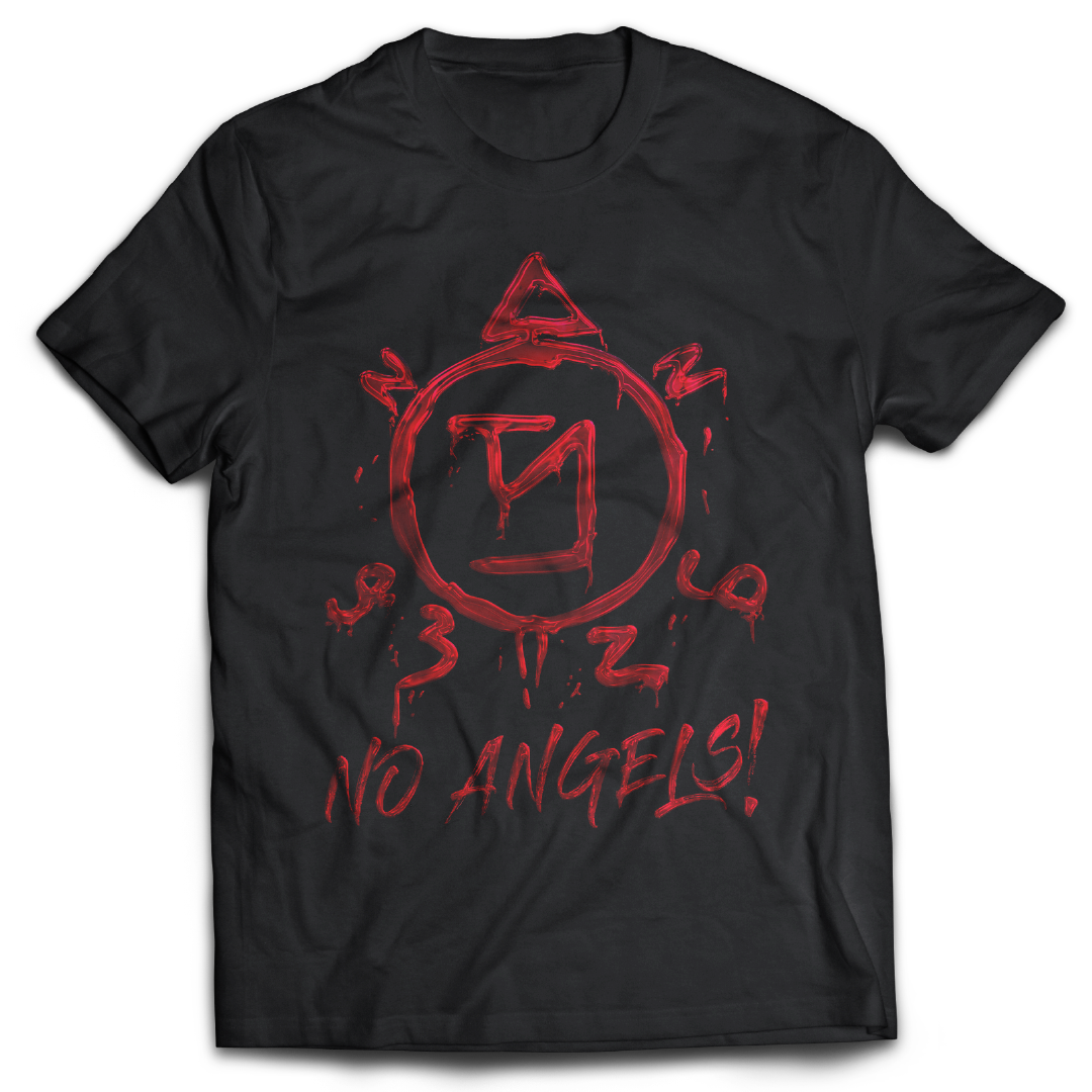 Supernatural inspired black t-shirt with graphic design