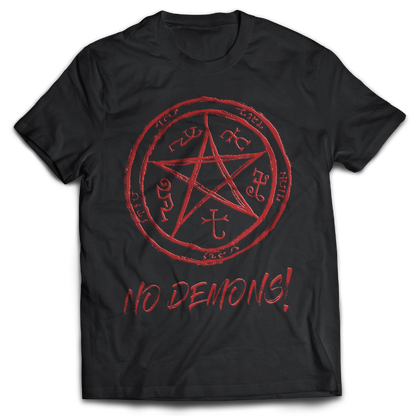 Supernatural inspired black t-shirt with graphic design