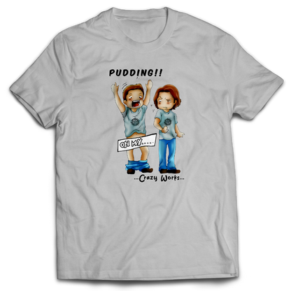 Supernatural inspired gray t-shirt with graphic design