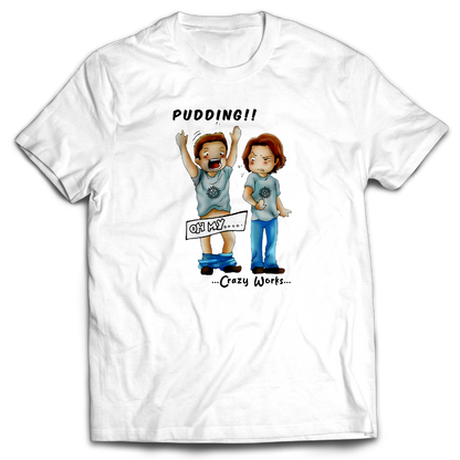 Supernatural inspired white t-shirt with graphic design