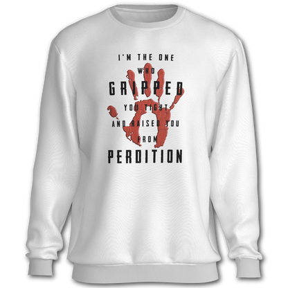 Supernatural inspired white sweatshirt with graphic design