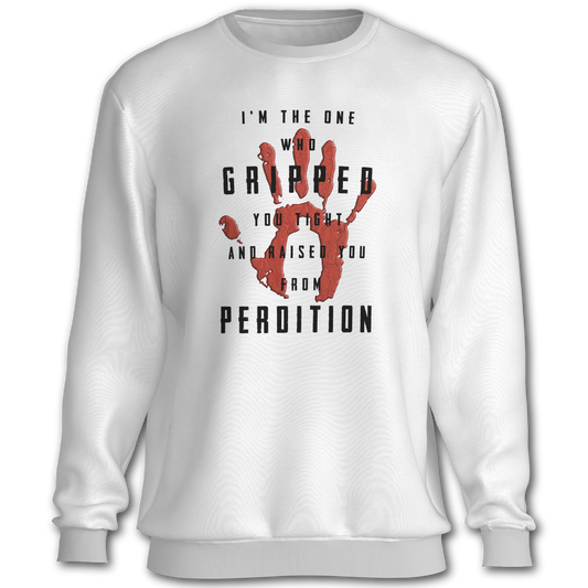 Supernatural inspired white sweatshirt with graphic design