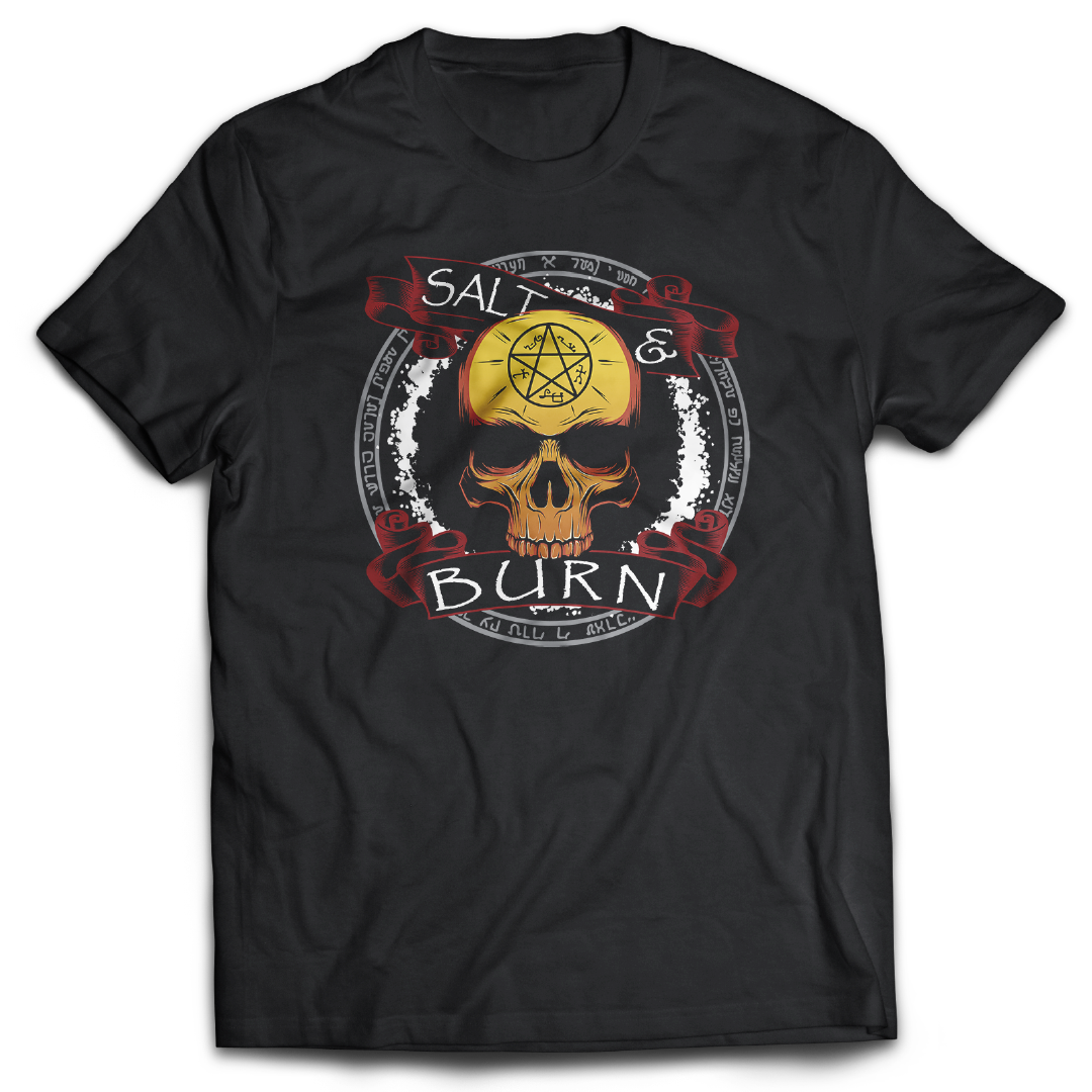 Supernatural inspired black t-shirt with graphic design. South Africa