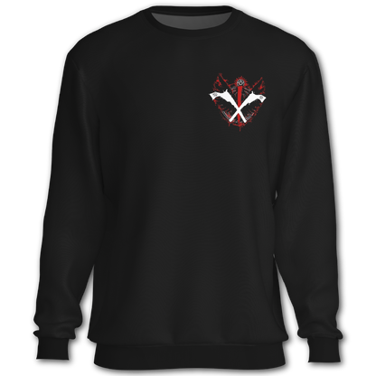Supernatural inspired black sweatshirt with graphic design. South Africa